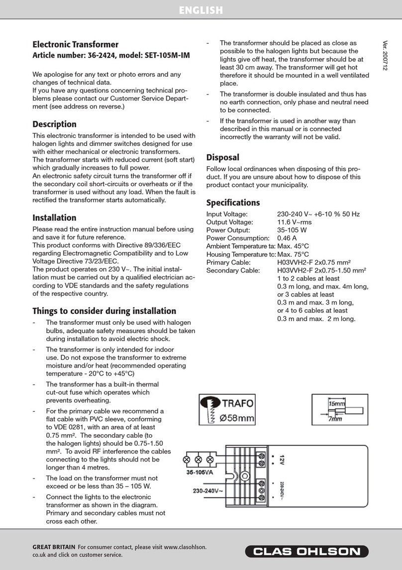 Clas Ohlson SET-105M-IM User manual