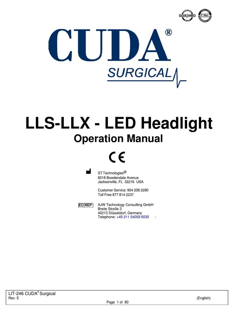 Cuda surgical LLS-LLX User manual