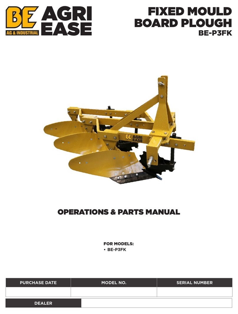 AGRI EASE BE-P3FK Operations & parts manual