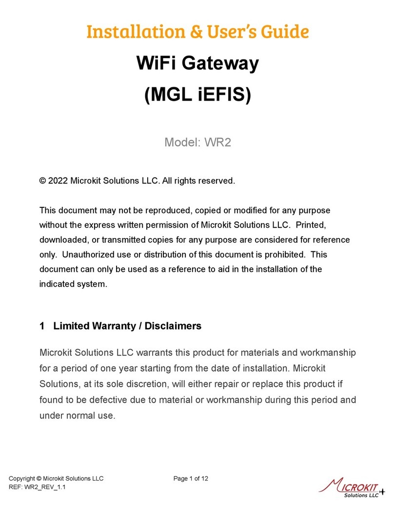 Microkit Solutions WR2 Installation & user guide Microkit Solutions WR2 Installation & user guide