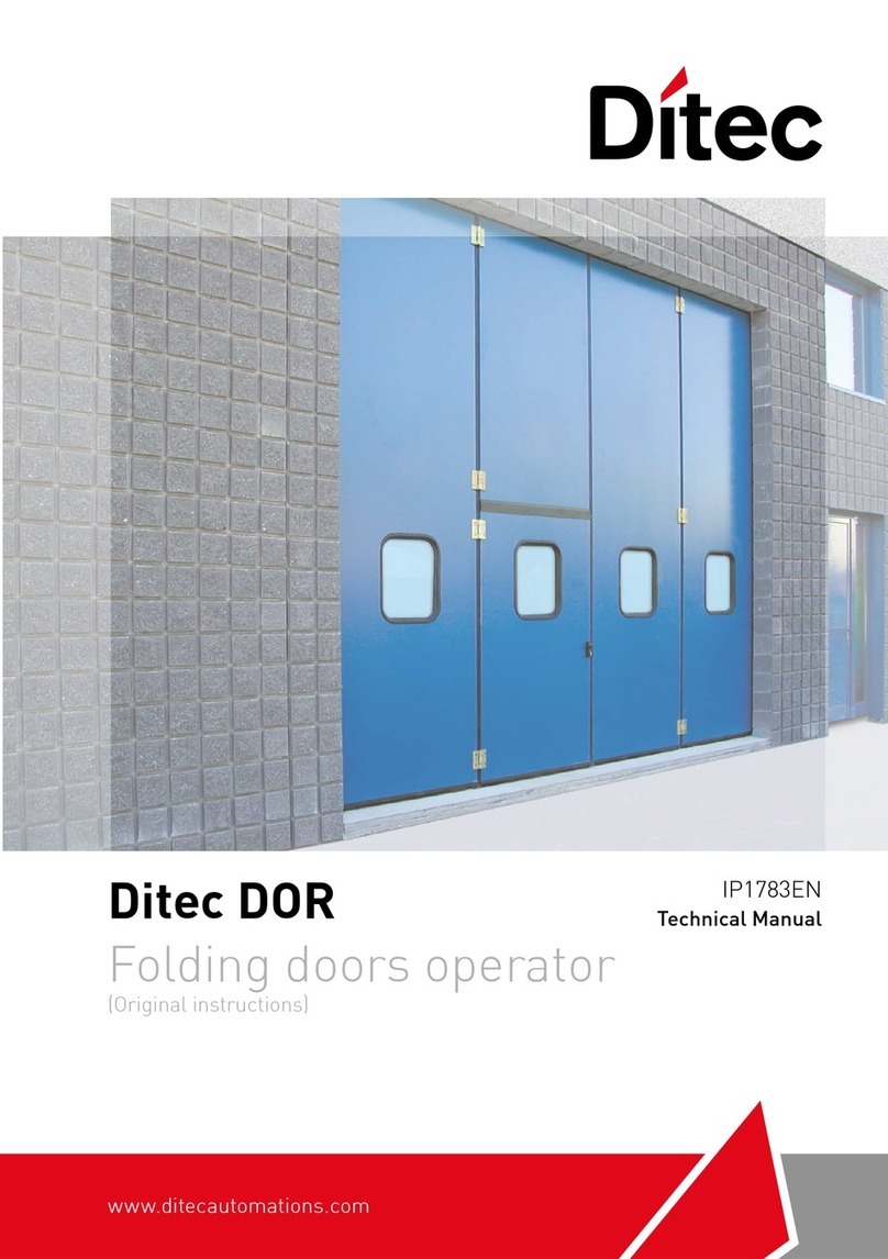 DITEC DOR User manual