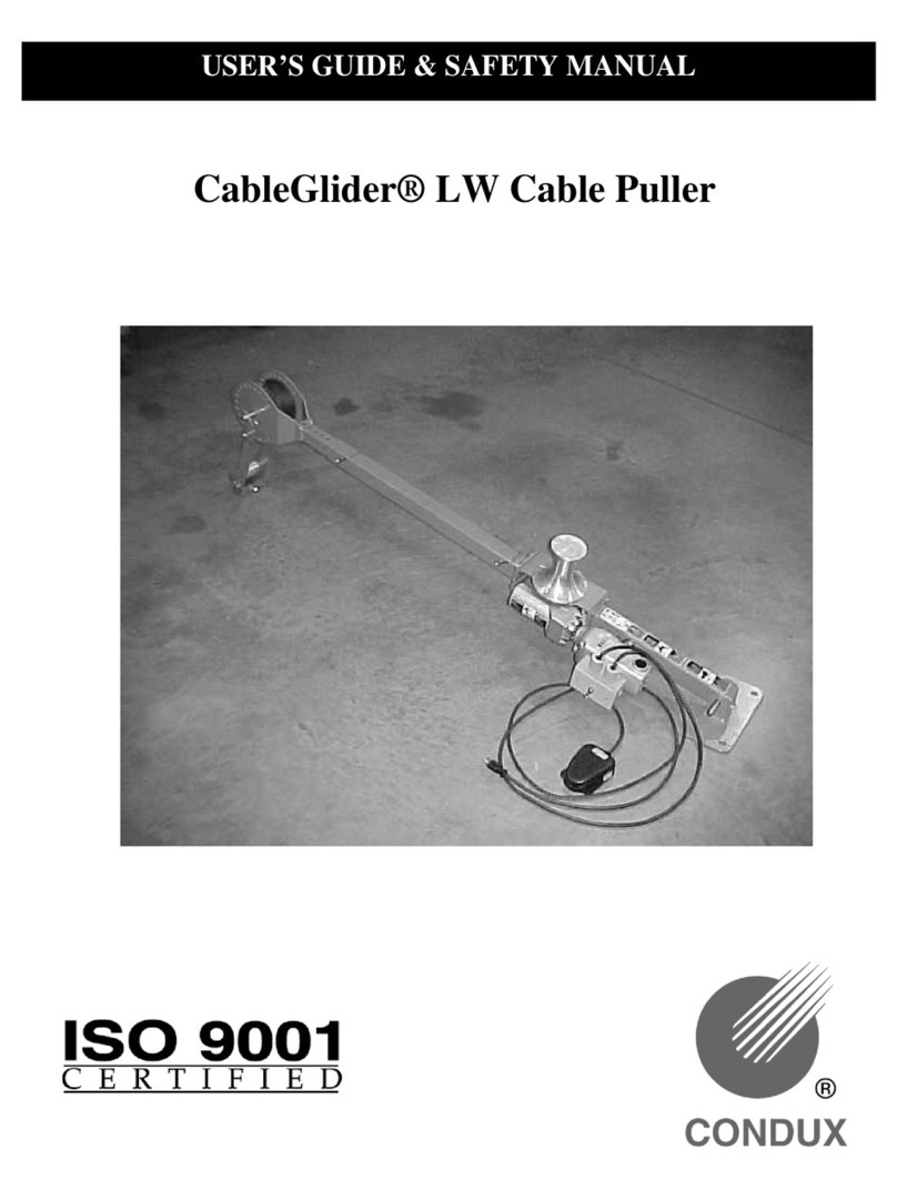Condux CableGlider LW User's guide & safety manual