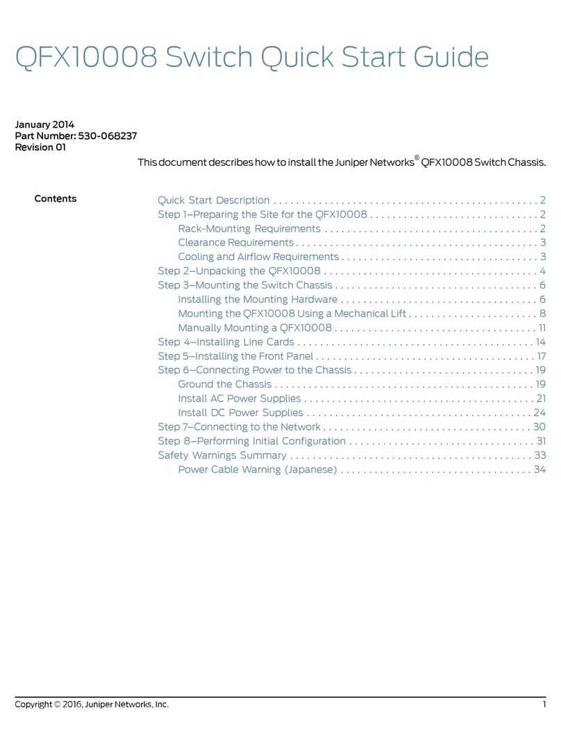 Juniper QFX10008 User manual