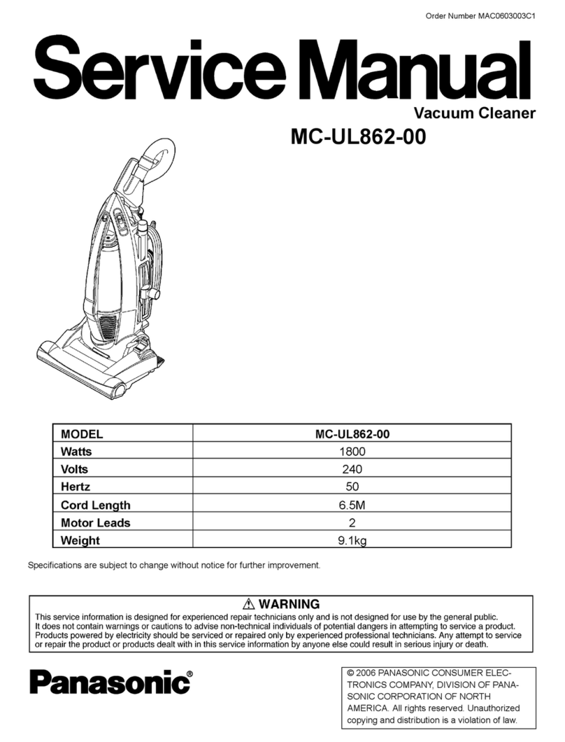 Panasonic MC-UL862-00 Service manual