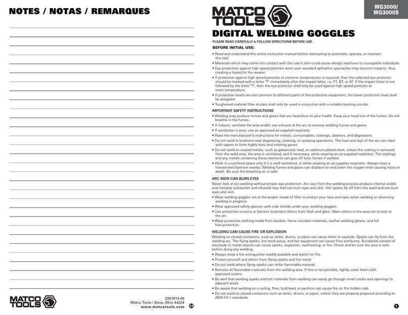 Matco Tools WG3000 manual