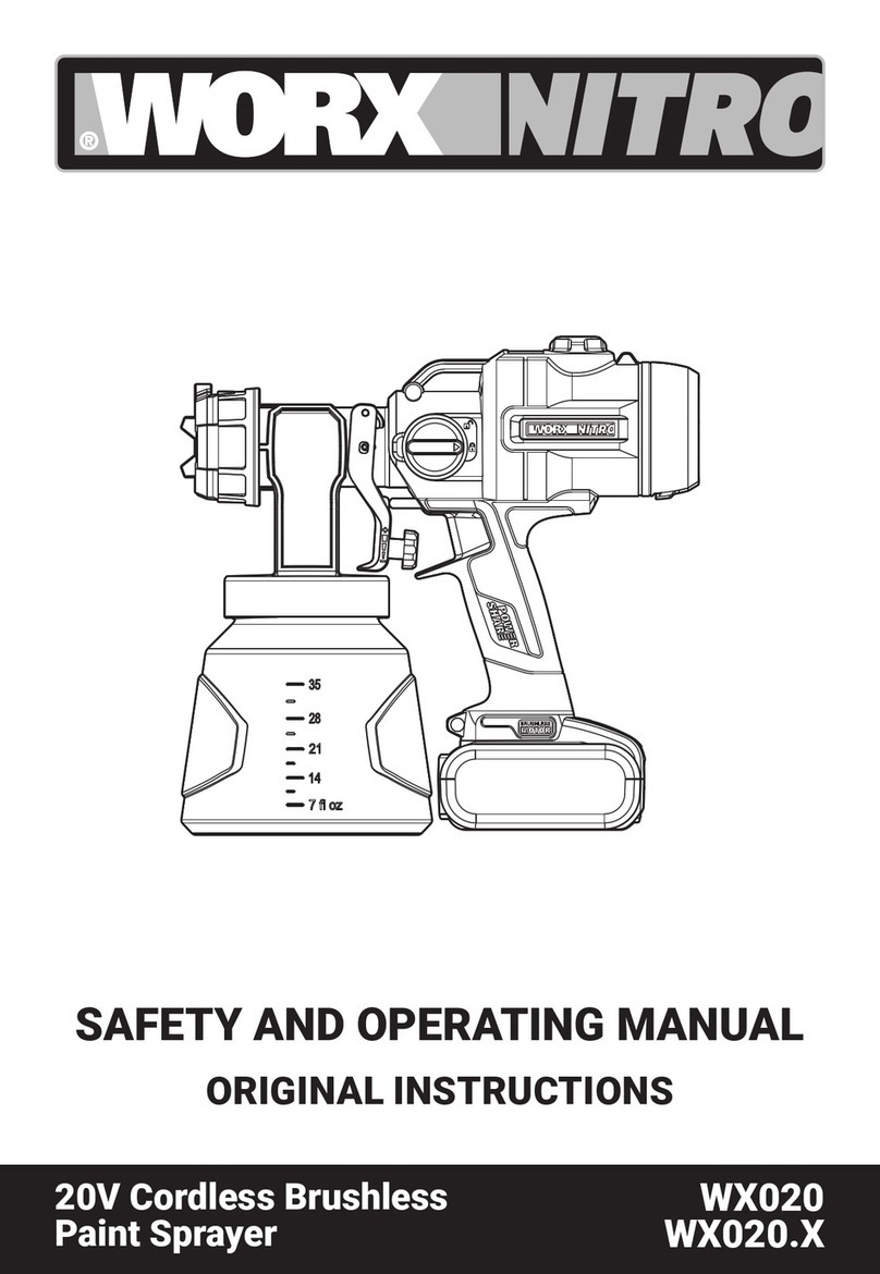 Worx Nitro WX020 Safety and operating manual