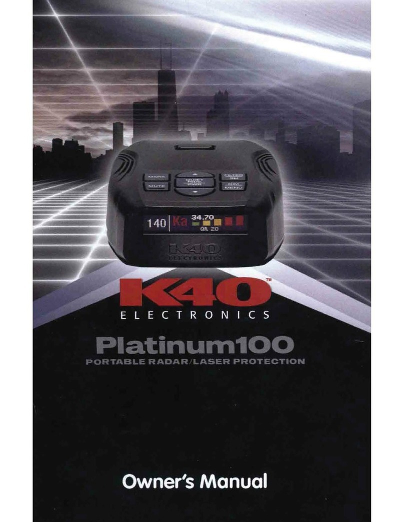 K40 ELECTRONICS Platinum 100 owner's manual K40 ELECTRONICS Platinum 100 owner's manual