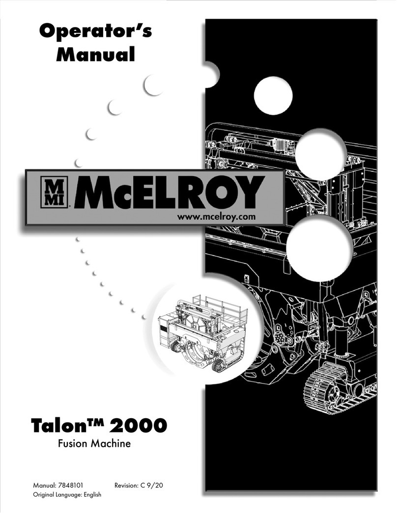 McElroy Talon 2000 Operator's manual