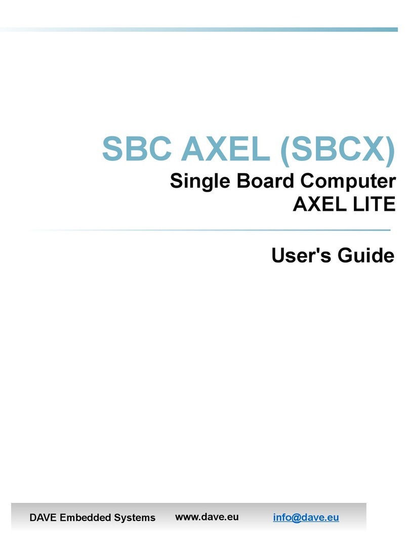 Dave Embedded Systems SBC AXEL User manual