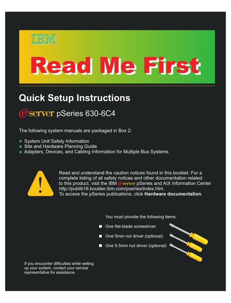 IBM @Server pSeries 630 6C4 Quick setup instructions