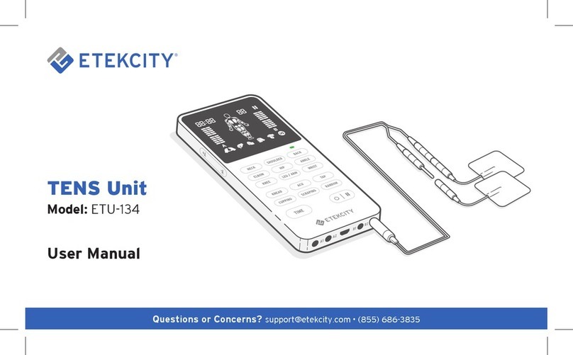 ETEKCITY TENS Unit user manual