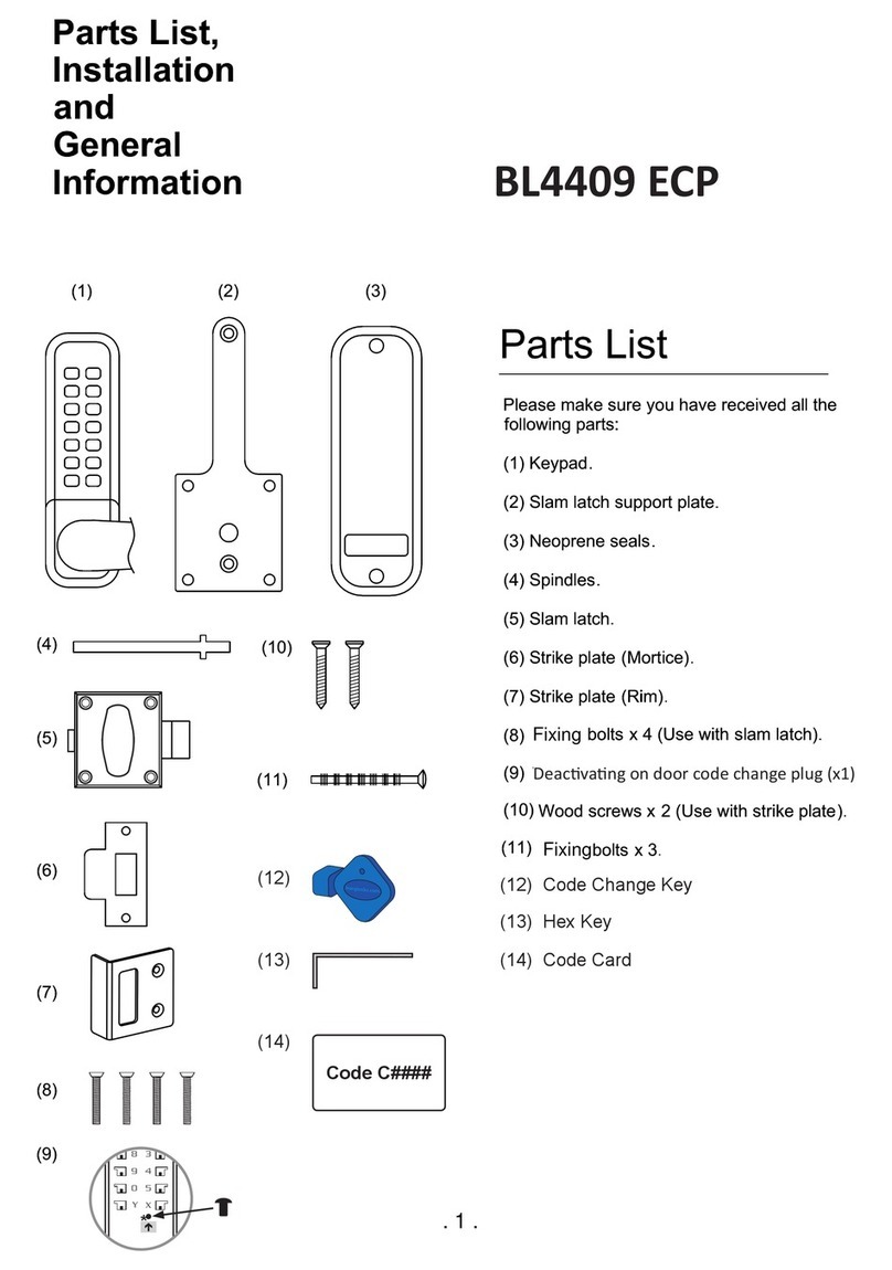 Borglocks BL4409 ECP Configuration guide