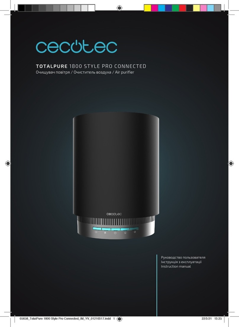 cecotec TOTALPURE 1800 STYLE PRO CONNECTED User manual