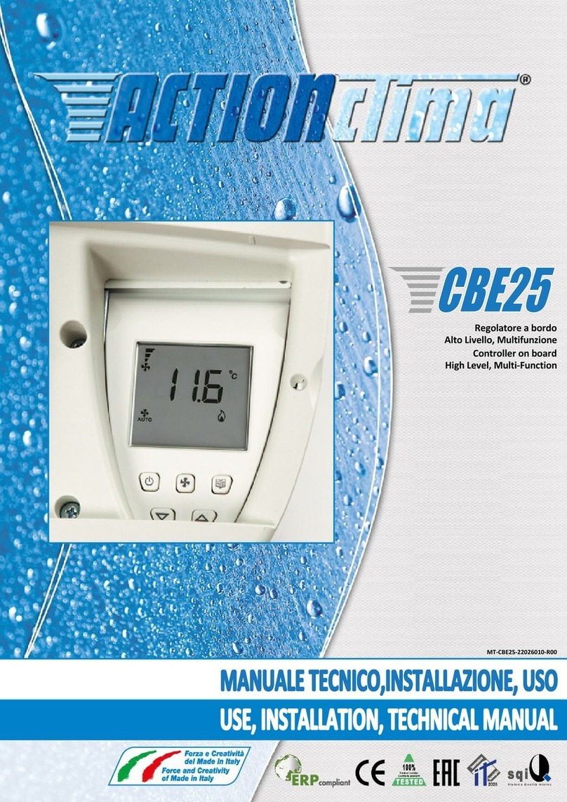 Action Clima CBE25 Use and installation  manual