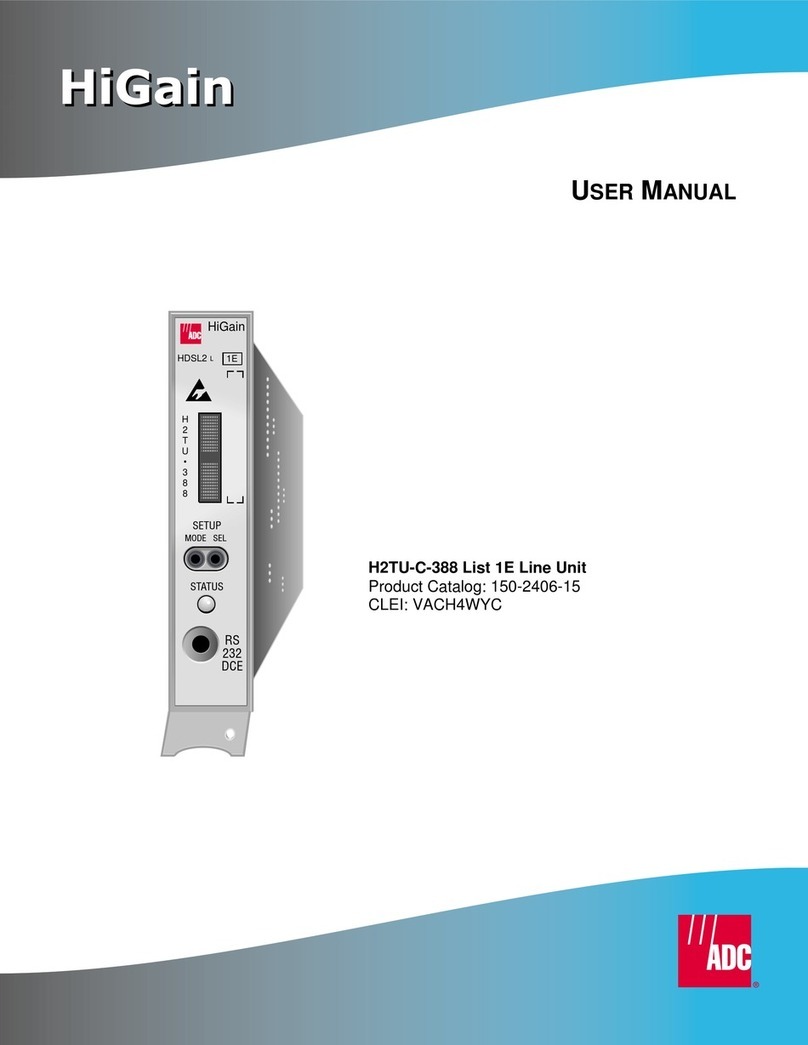ADC H2TU-C-388 HiGain User manual