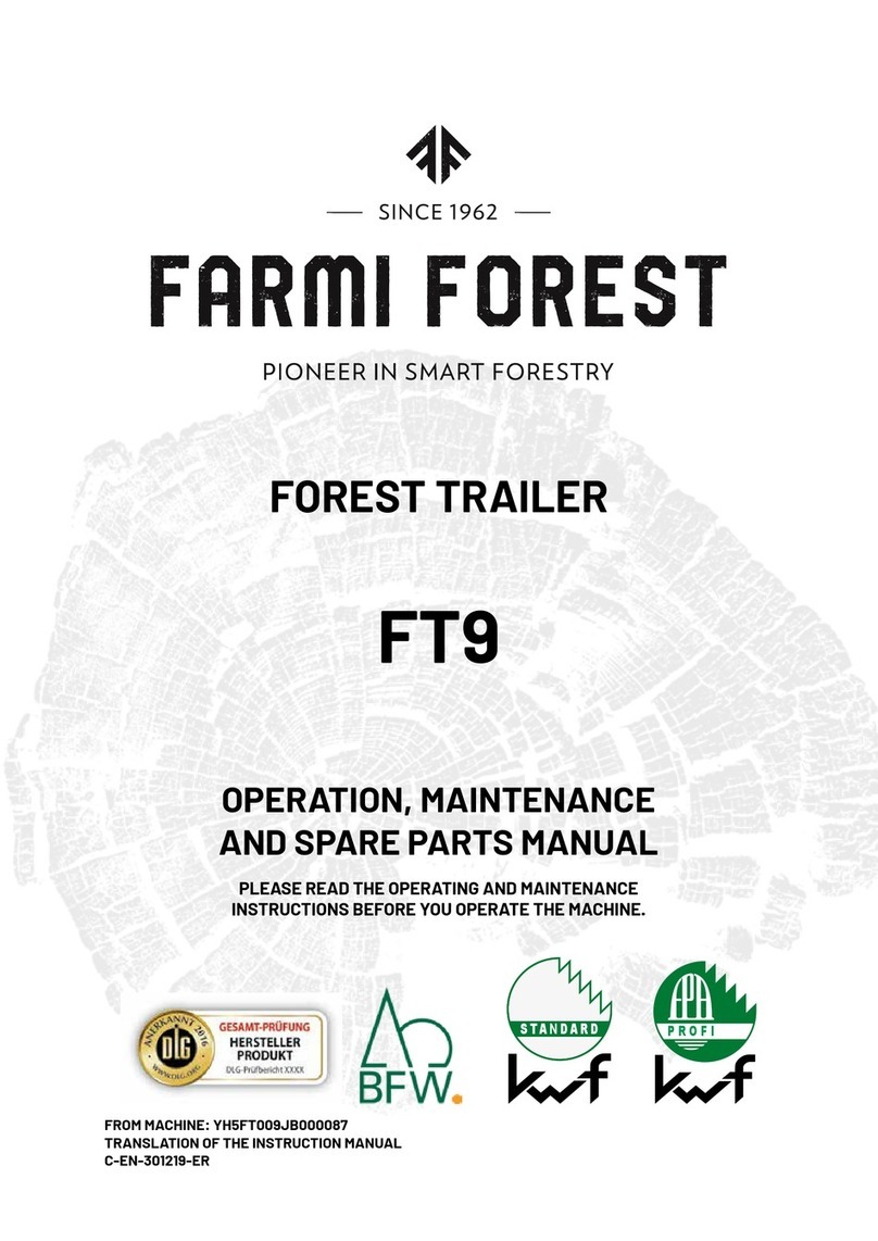 Farmi Forest FT9 OPERATION, MAINTENANCE AND SPARE PARTS MANUAL