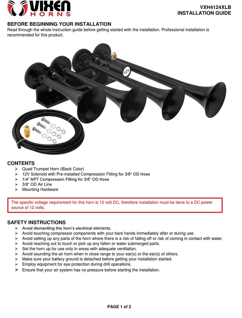 Vixen Horns VXH4124XLB installation guide