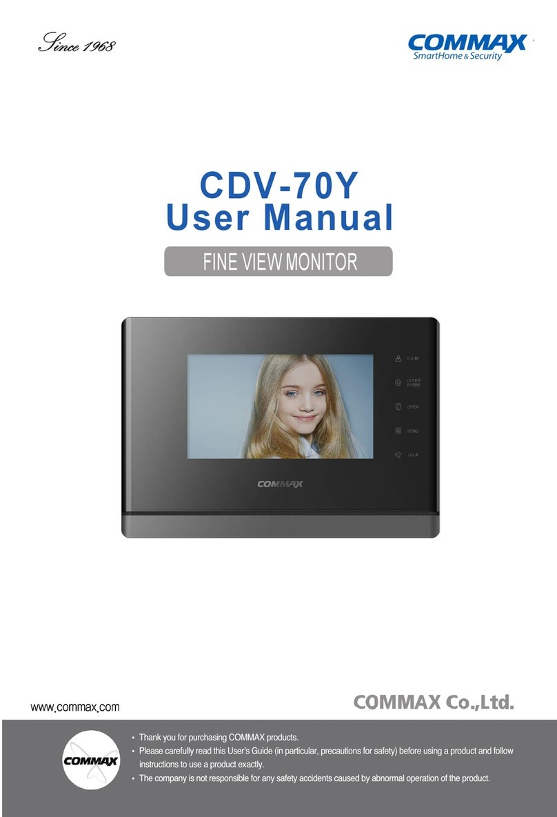 Commax CDV-70Y User manual