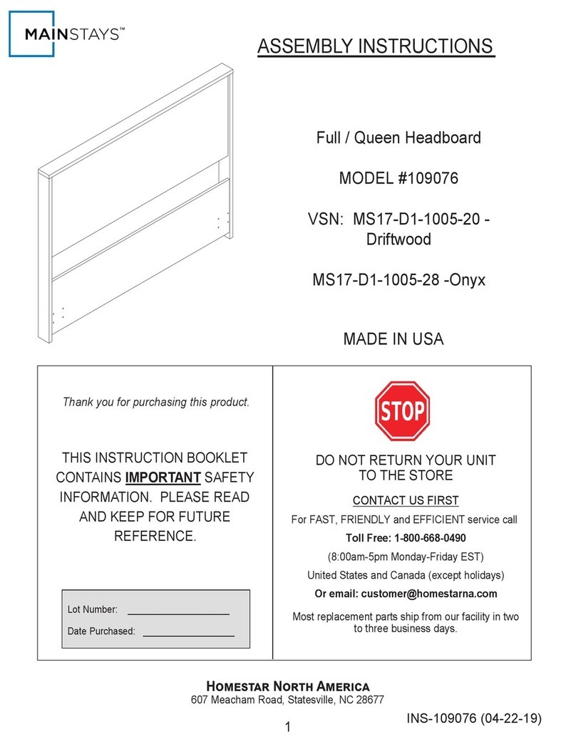 home star MAINSTAYS 109076 User manual