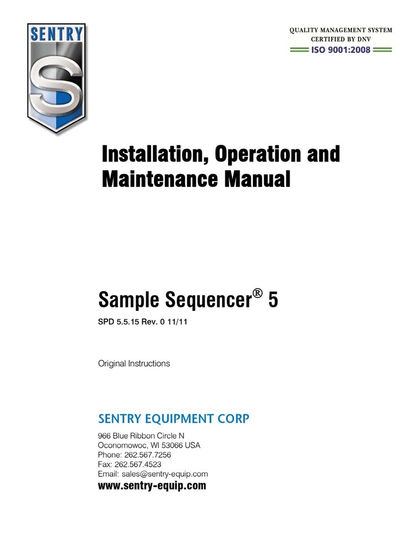 Sentry Sample Sequencer 5 Installation, operation and maintenance manual