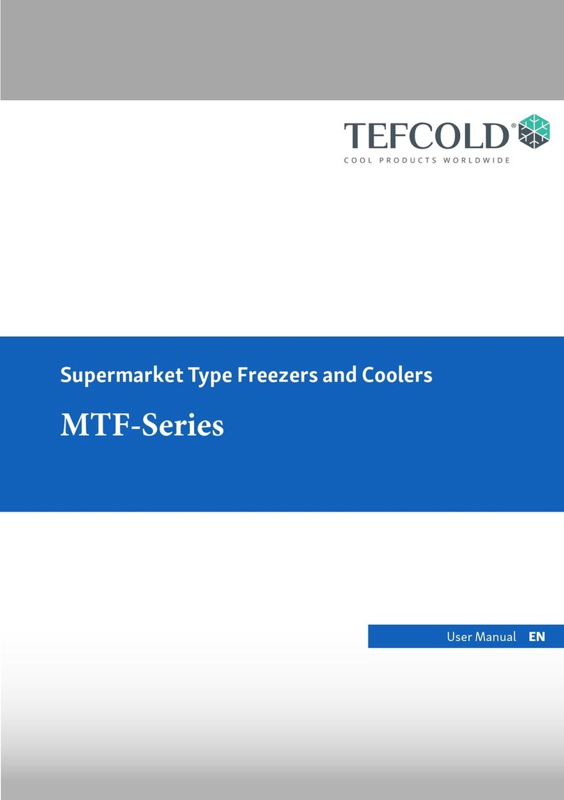 Tefcold MTF Series user manual