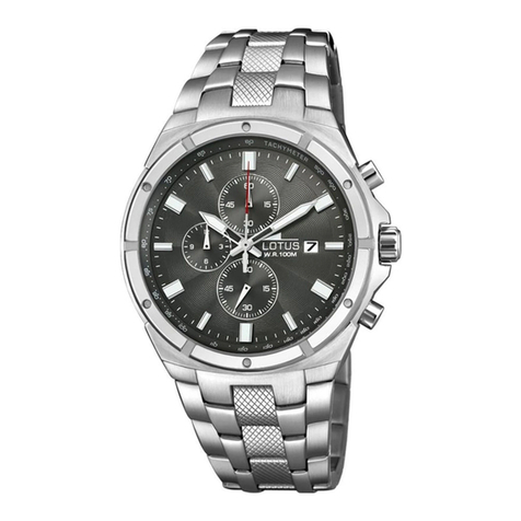 Lotus Chronograph Calendar ILMOS10 instruction manual