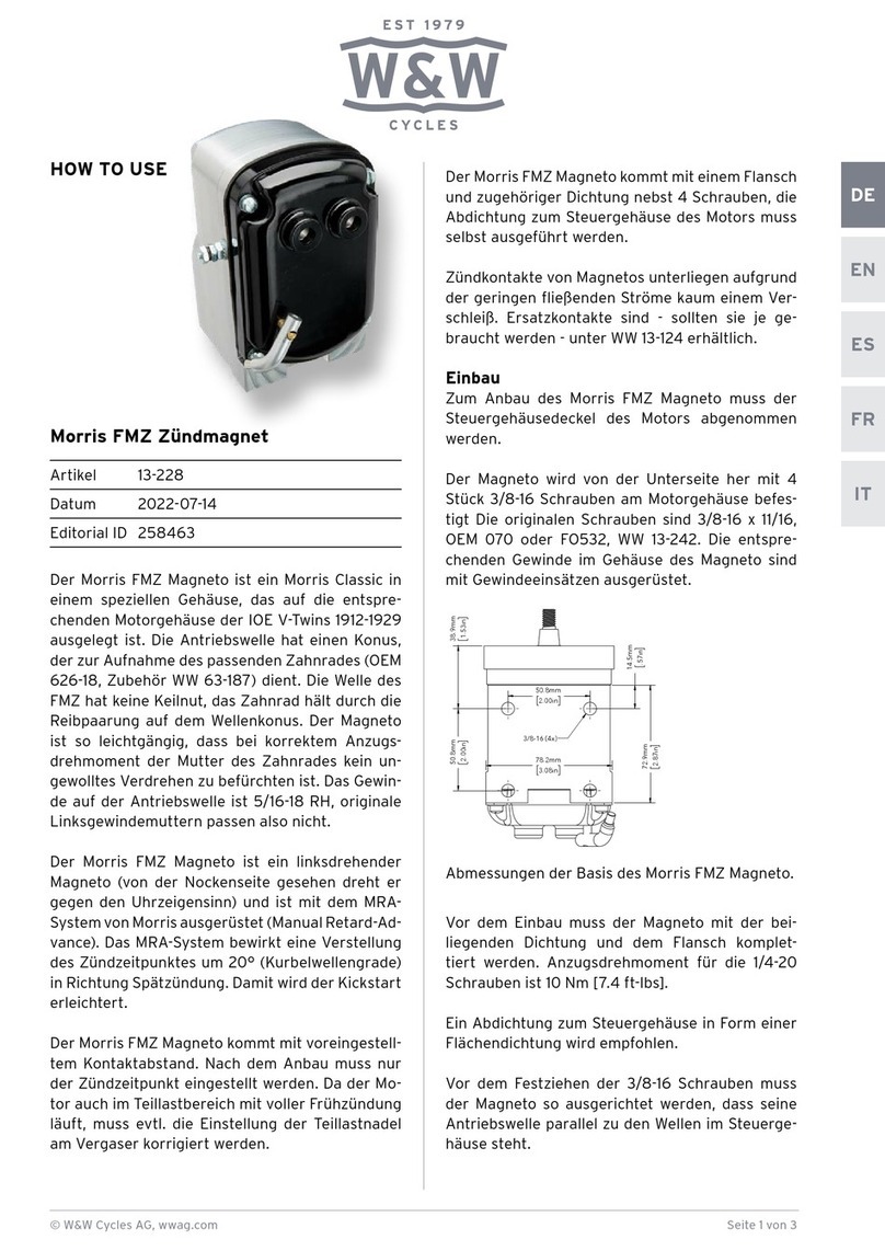 W&W Cycles 13-228 How to use