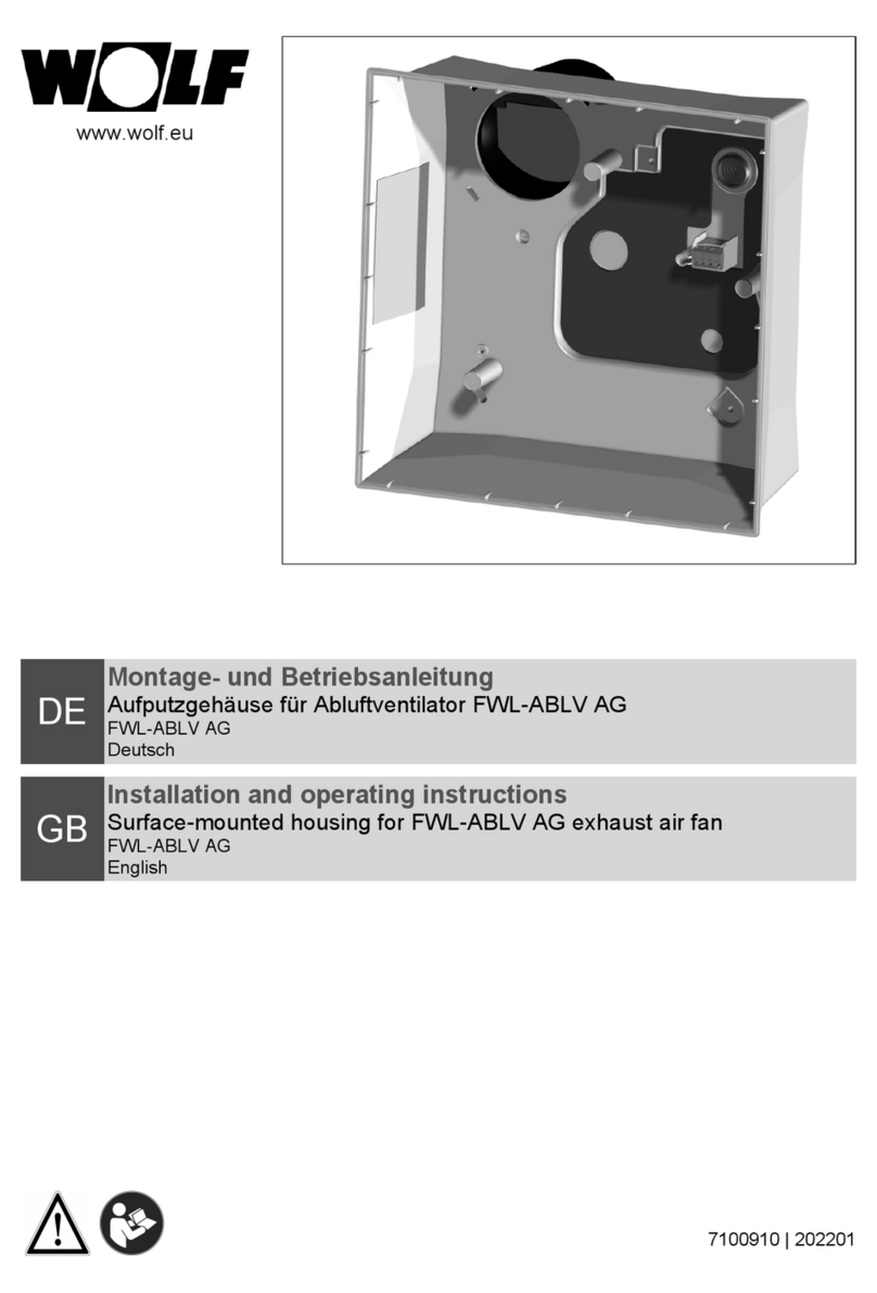Wolf FWL-ABLV AG Installation and operating instructions