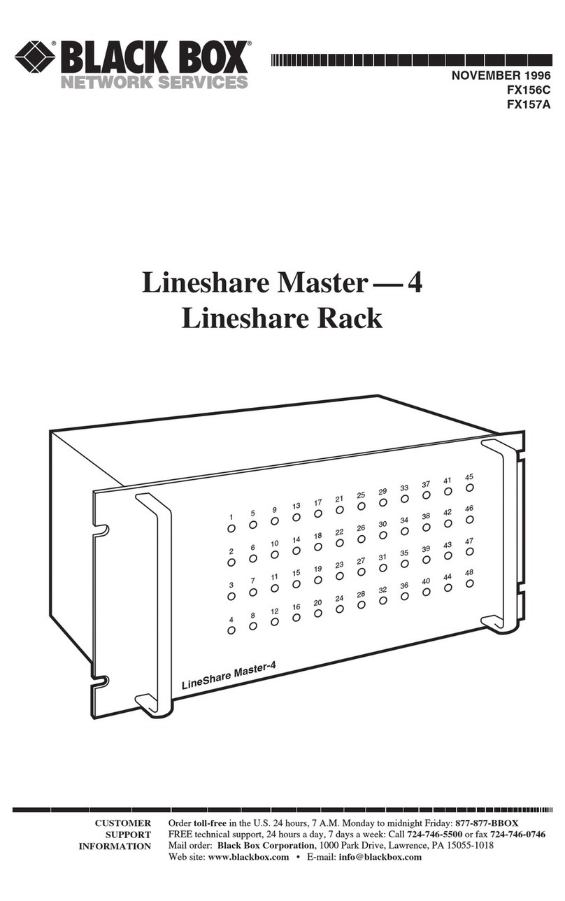 Black Box Lineshare Master - 4 User manual