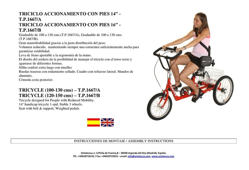 Ortotecsa T.P.1667/A Assembly instructions