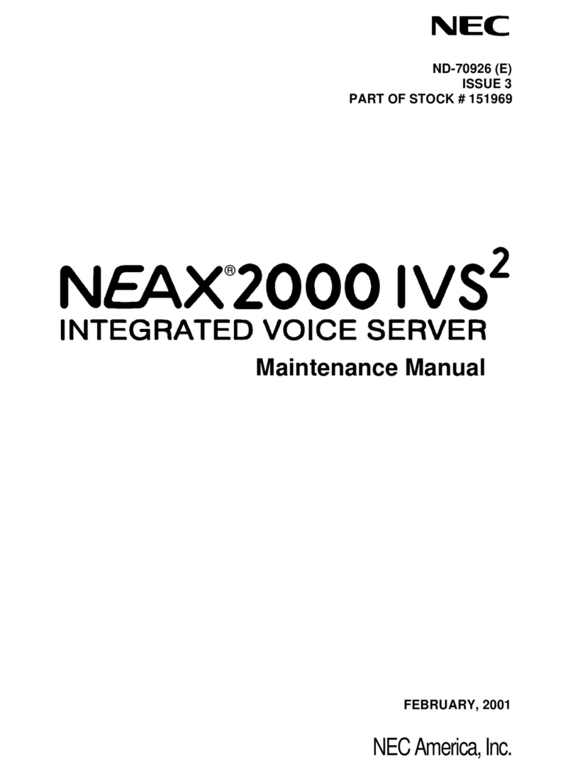 NEC NEAX 2000IVS2 User manual