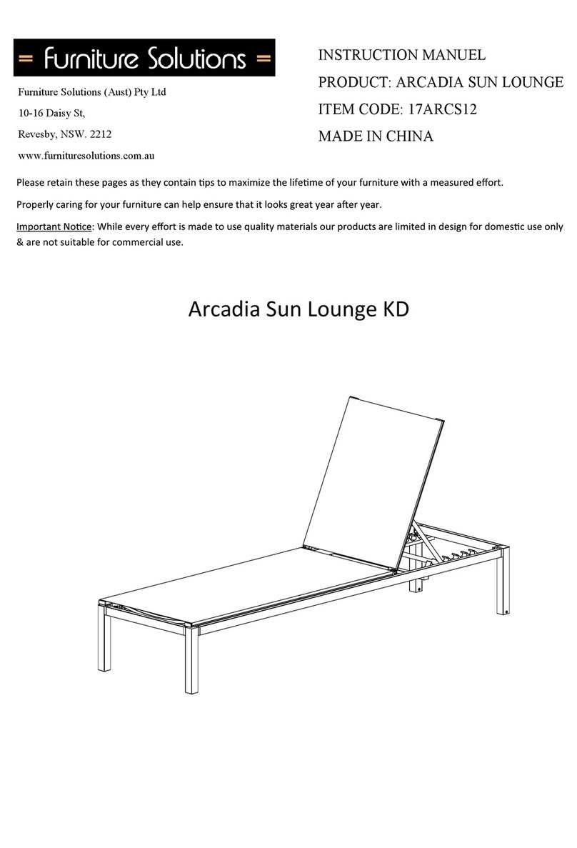 Furniture Solutions ARCADIA 17ARCS12 instruction manual