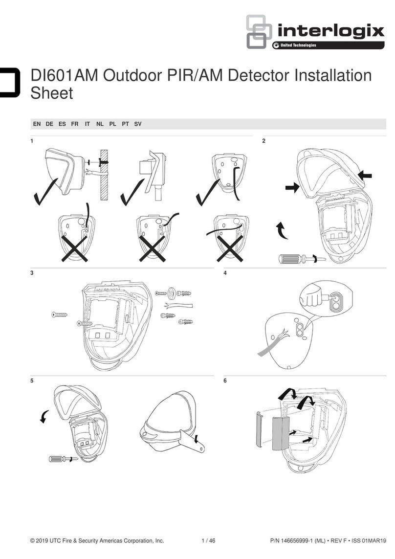 Interlogix DI601AM Assembly instructions