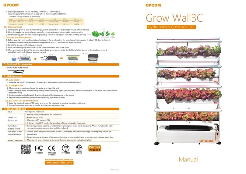 OPCOM Grow Wall3C User manual