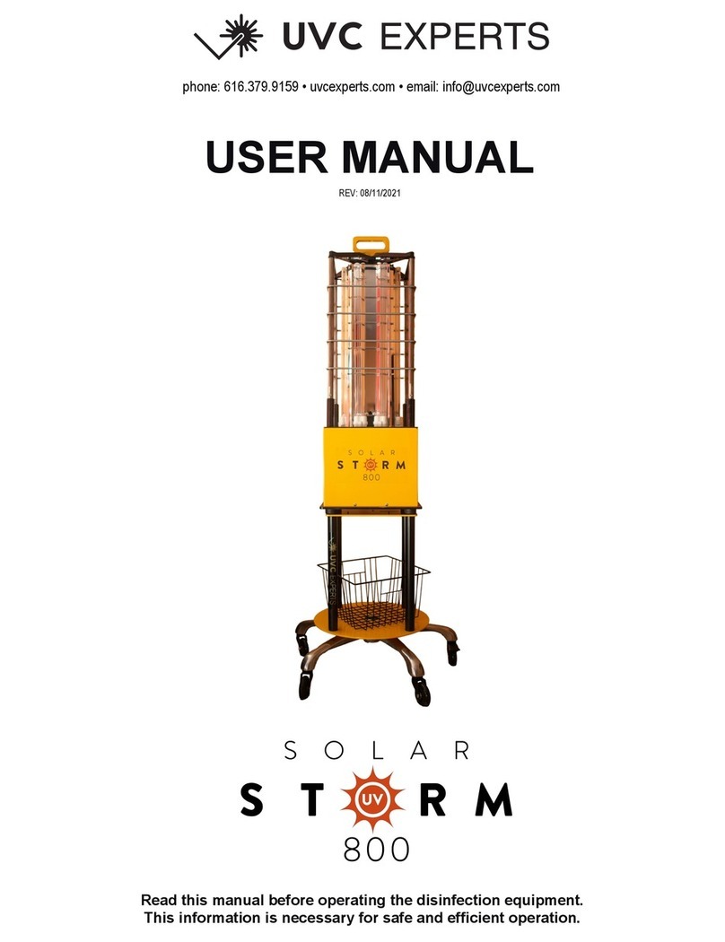 UVC SOLAR STORM 800 user manual