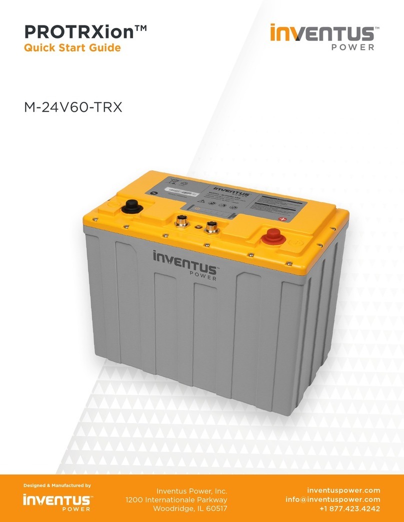 Inventus Power PROTRXion M-24V60-TRX quick start guide Inventus Power PROTRXion M-24V60-TRX quick start guide
