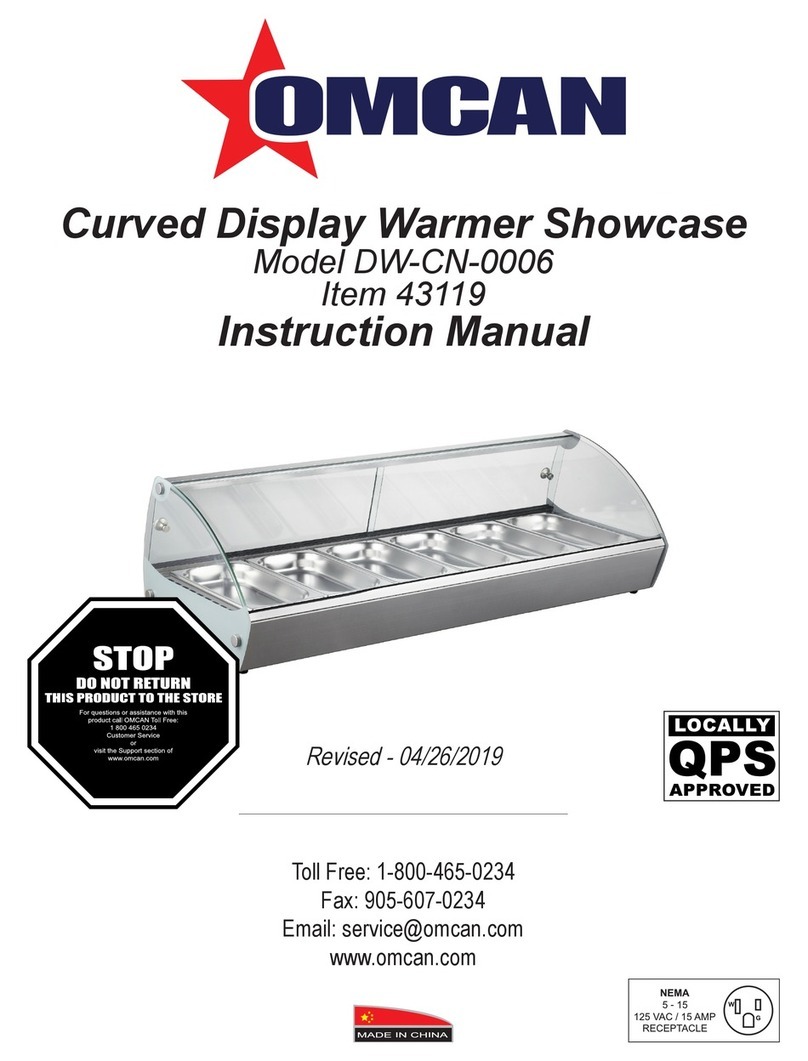 Omcan DW-CN-0006 instruction manual