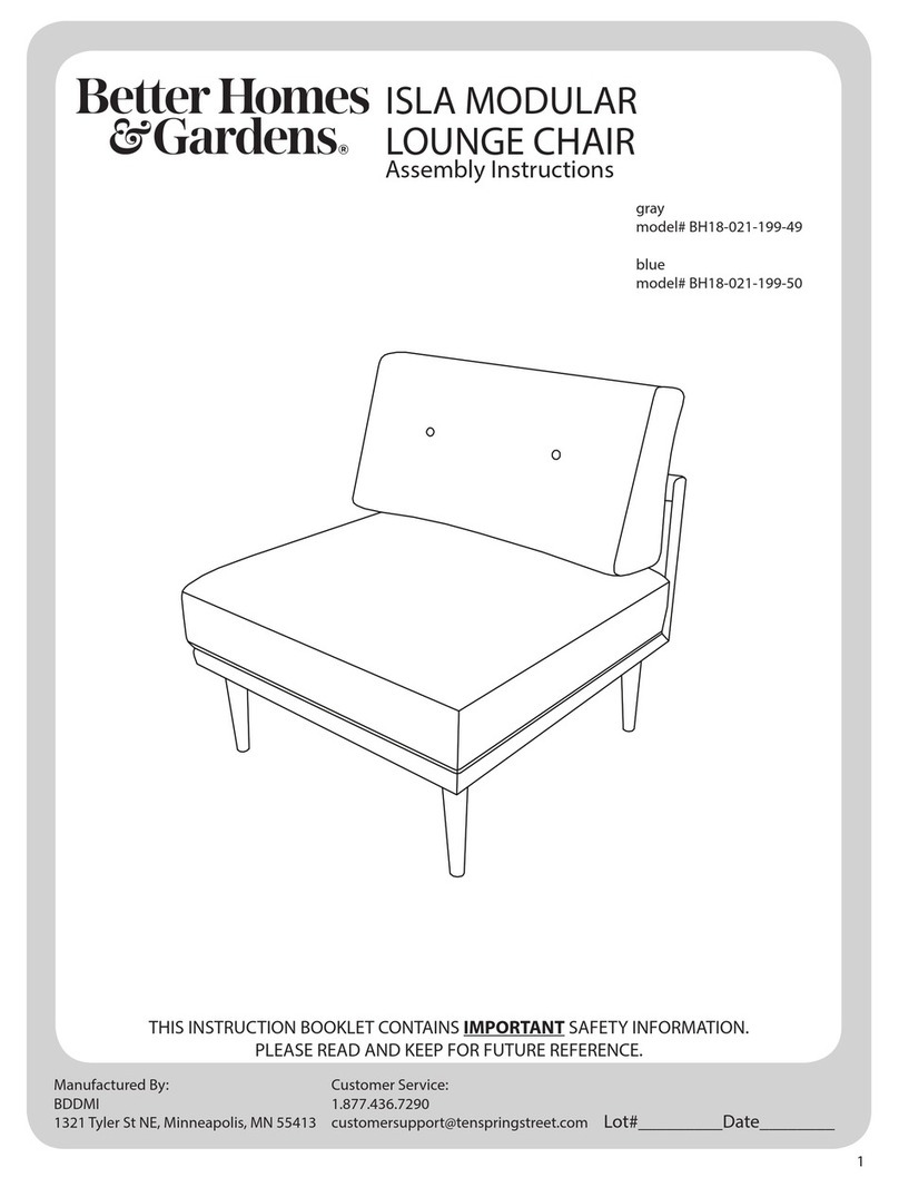 Better Homes and Gardens ISLA BH18-021-199-49 Assembly instructions Better Homes and Gardens ISLA BH18-021-199-49 Assembly instructions