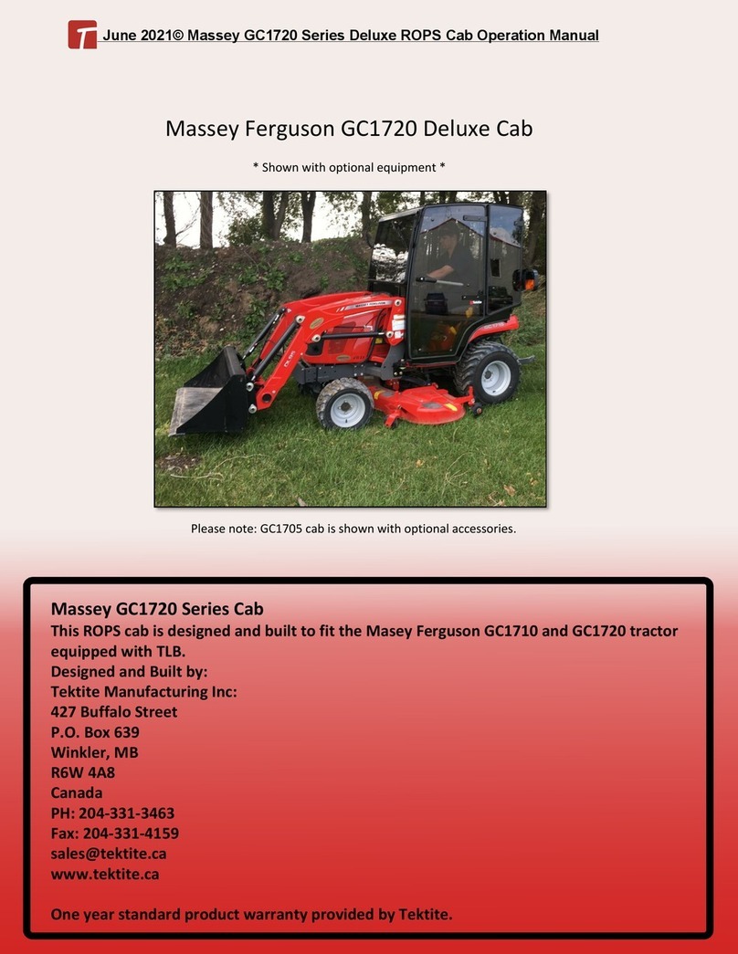 MASSEY FERGUSON GC1720 Operation manual