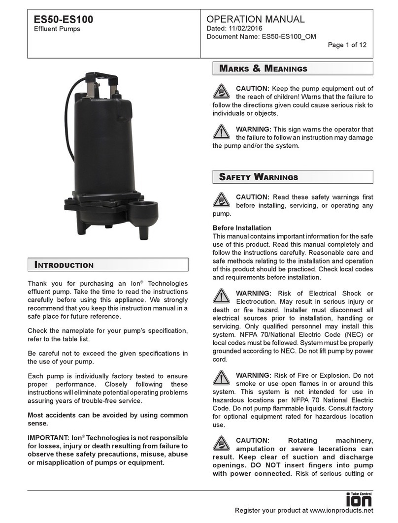 ION ES50M-1 Operation manual