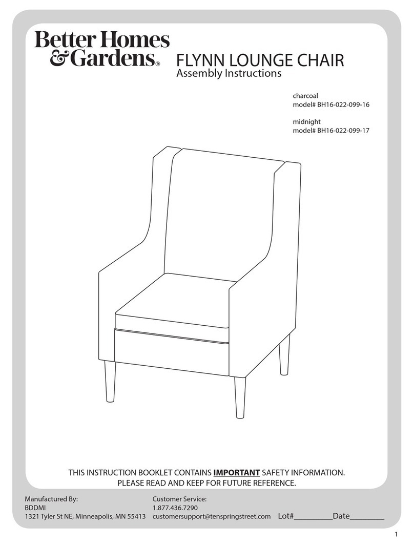 Better Homes and Gardens FLYNN BH16-022-099-16 Assembly instructions