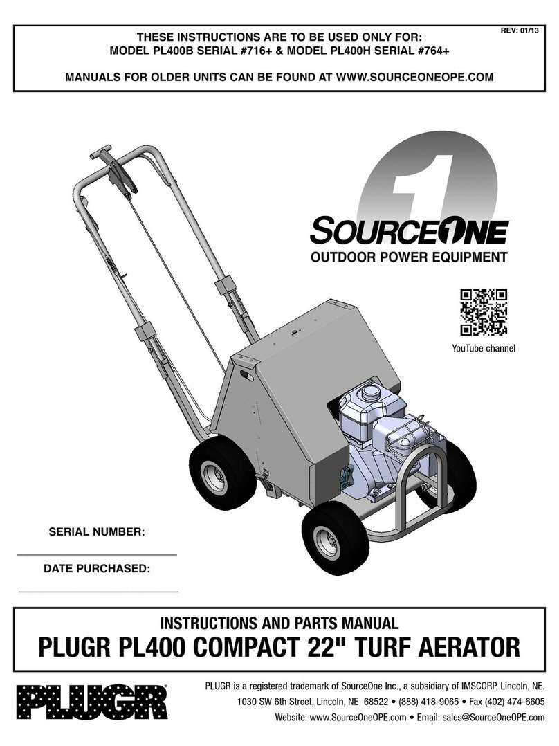 SourceOne PLUGR PL400 Series Instructions and parts manual