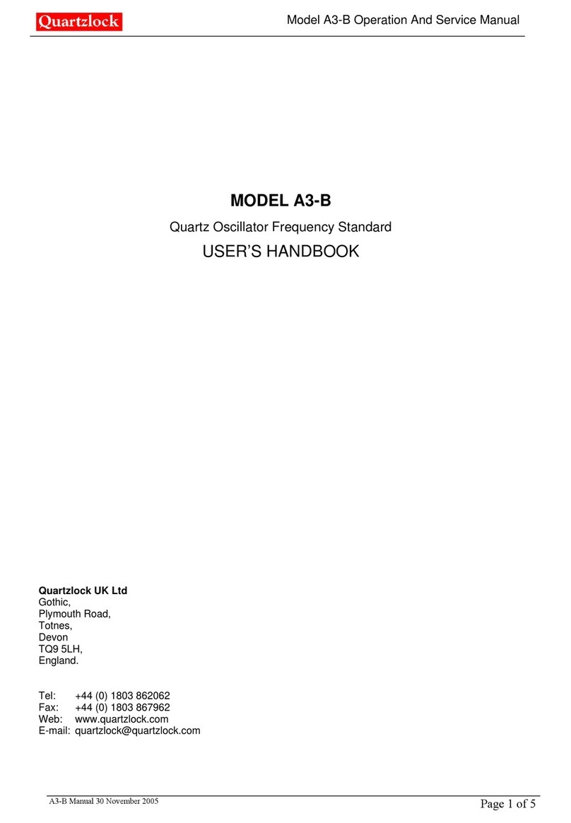 Quartzlock A3-B User handbook