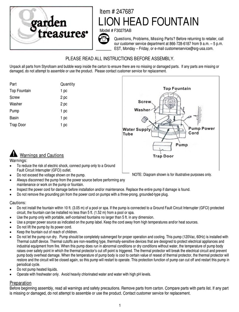 Garden Treasures F30275AB quick start guide