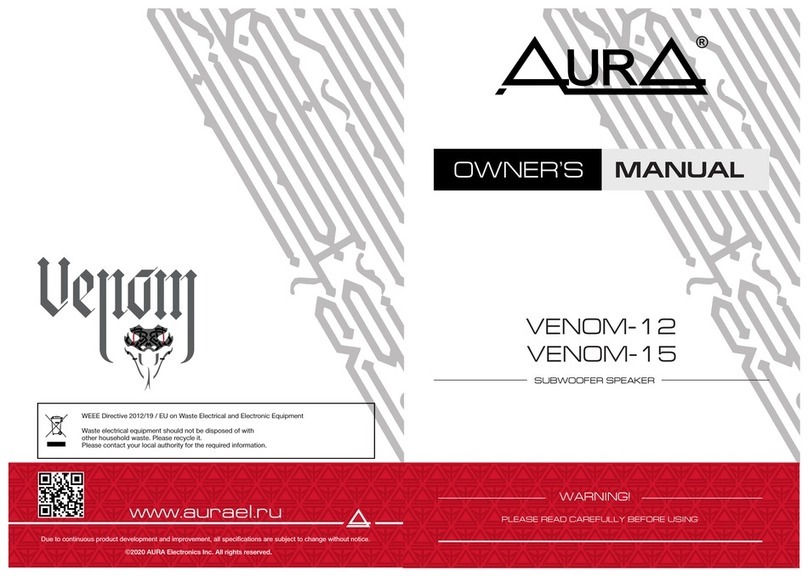 Aura VENOM-12 owner's manual