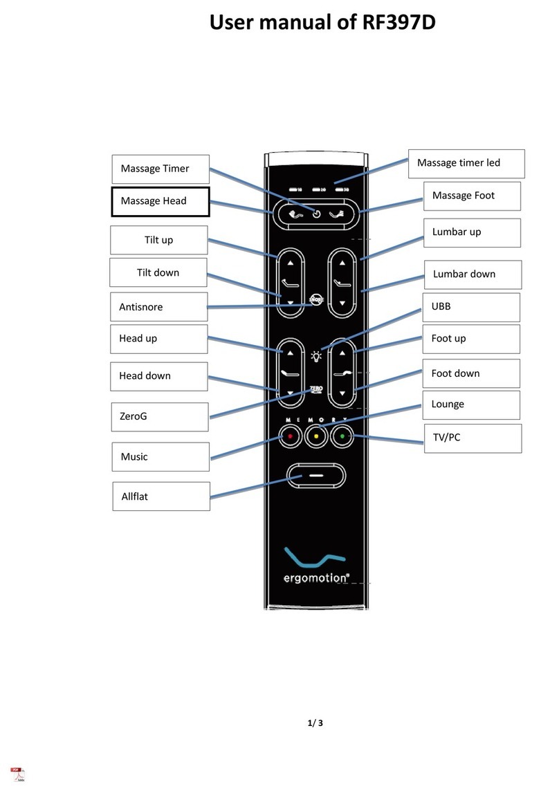 Ergomotion RF397D user manual