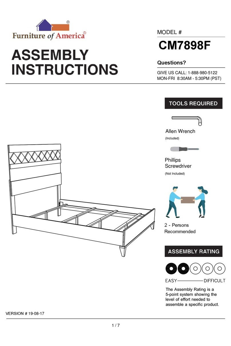Furniture of America CM7898F Assembly instructions