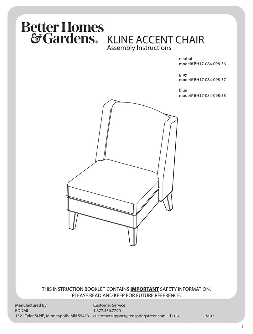 Better Homes and Gardens KLINE BH17-084-098-36 User manual Better Homes and Gardens KLINE BH17-084-098-36 User manual