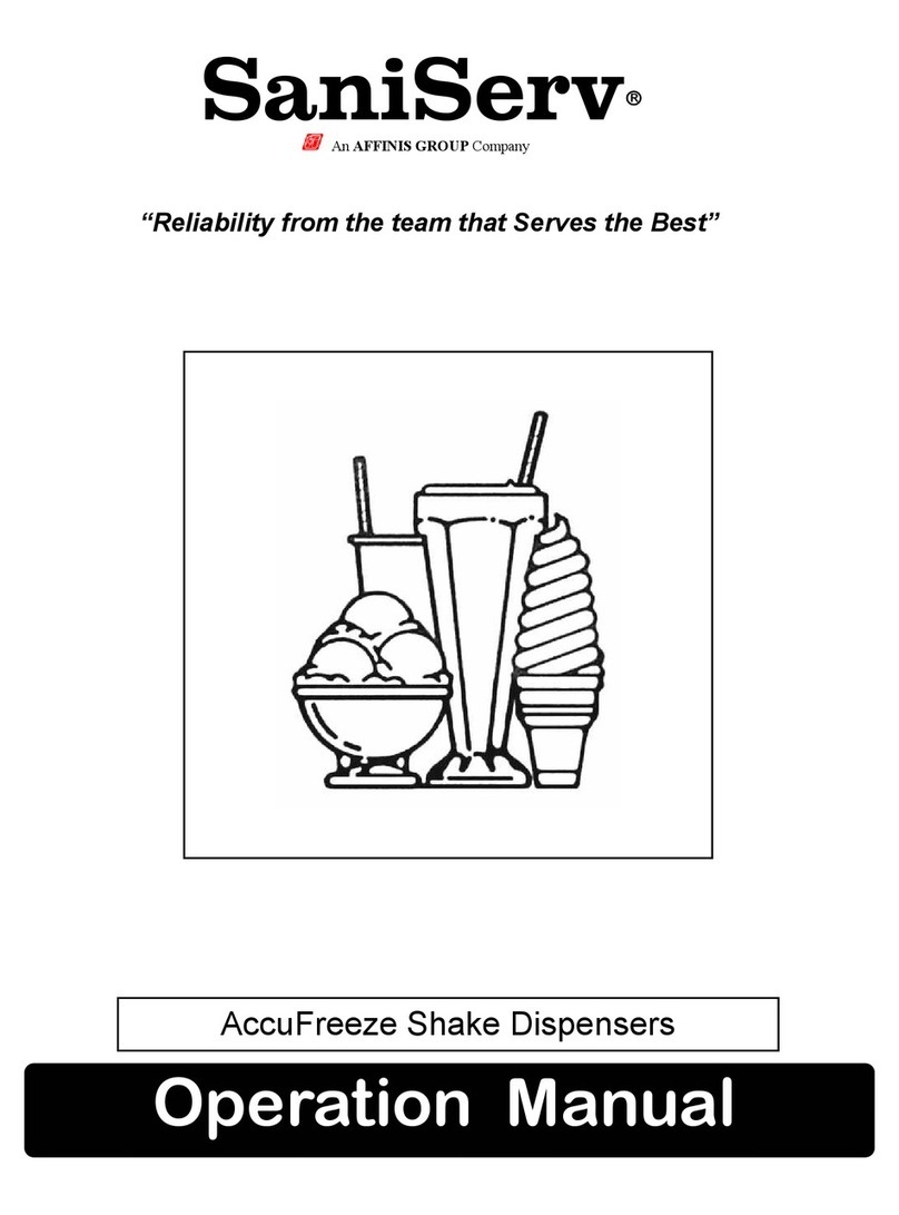 AFFINIS GROUP SaniServ AccuFreeze Operation manual