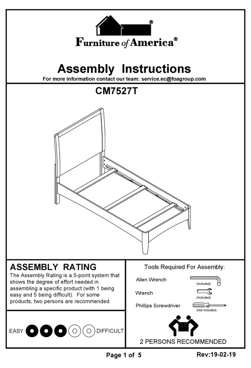 Furniture of America CM7527T Assembly instructions Furniture of America CM7527T Assembly instructions
